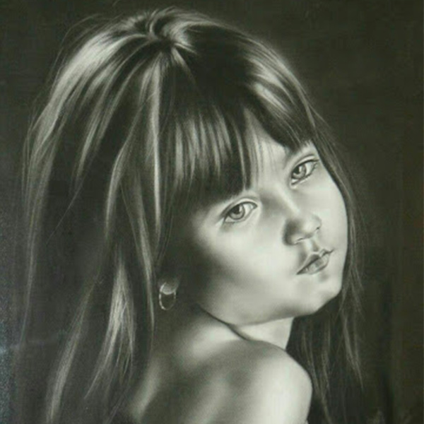 نقاشی سیاه قلم ساده و آسان