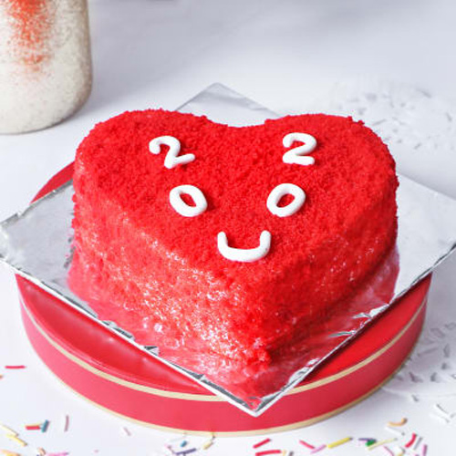 کیک رد ولوت دو نفره عاشقانه