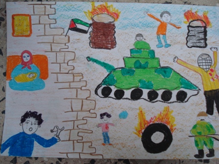 نقاشی کودکانه دفاع مقدس