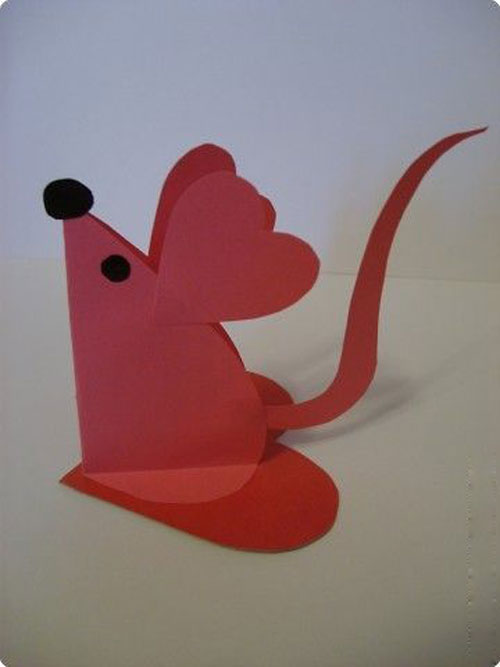 روش ساخت کاردستی موش با مقوا