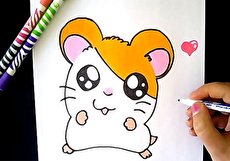 آموزش نقاشی همستر برای کودکان به صورت مرحله به مرحله