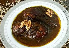 طرز تهیه خورشت فسنجان با مرغ جا افتاده و مجلسی
