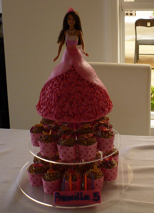 کیک تولد دخترانه طرح باربی