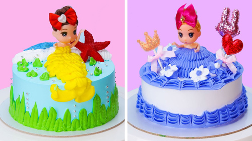 مدل کیک تولد دخترانه عروسکی