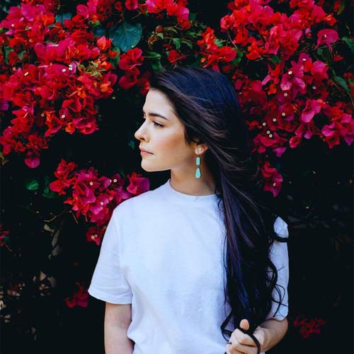 عکس دختر مو طلایی و چشم آبی