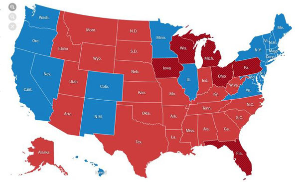 تازه ترین نتیجه انتخابات آمریکا؛ بایدن و ۶ رای تا کاخ سفید!