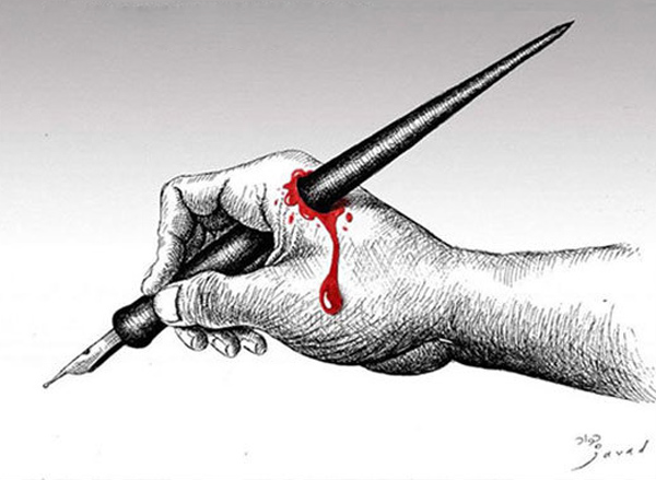 انشا درباره مقایسه قلم با خون شهید، با اسلحه، با درخت به روش سنجش و مقایسه