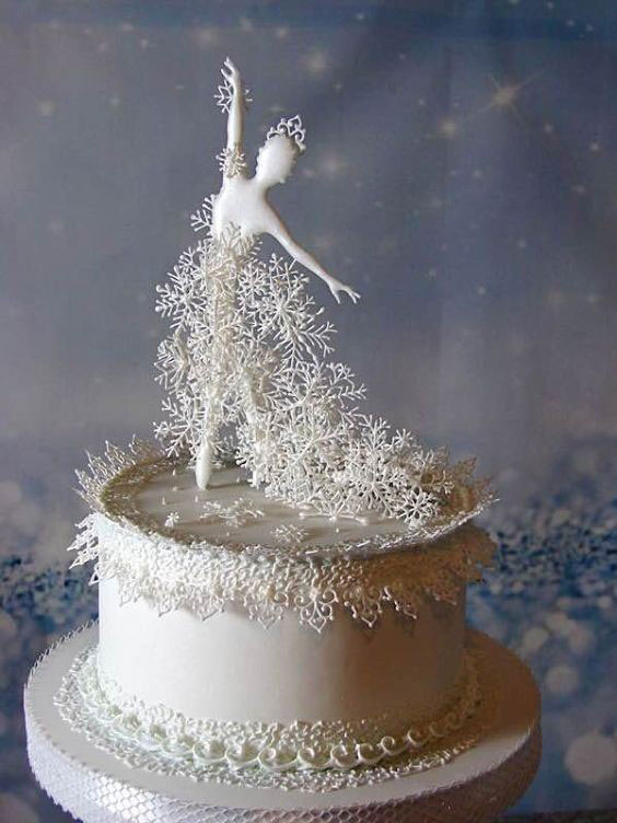عکس کیک تولد زمستانی