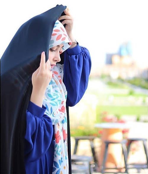 عکس دختر چادری اصفهان