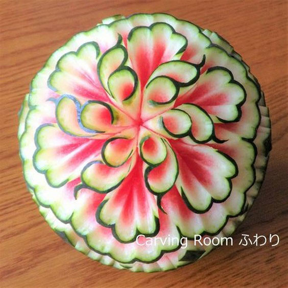 تزیین هندوانه شب یلدا ساده