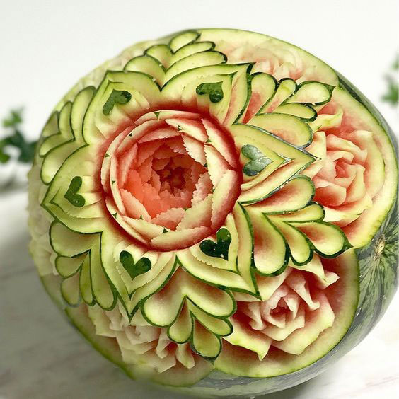 تزیین هندوانه شب یلدا ساده