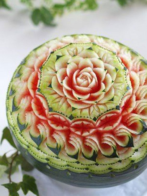 تزیین هندوانه شب یلدا ساده